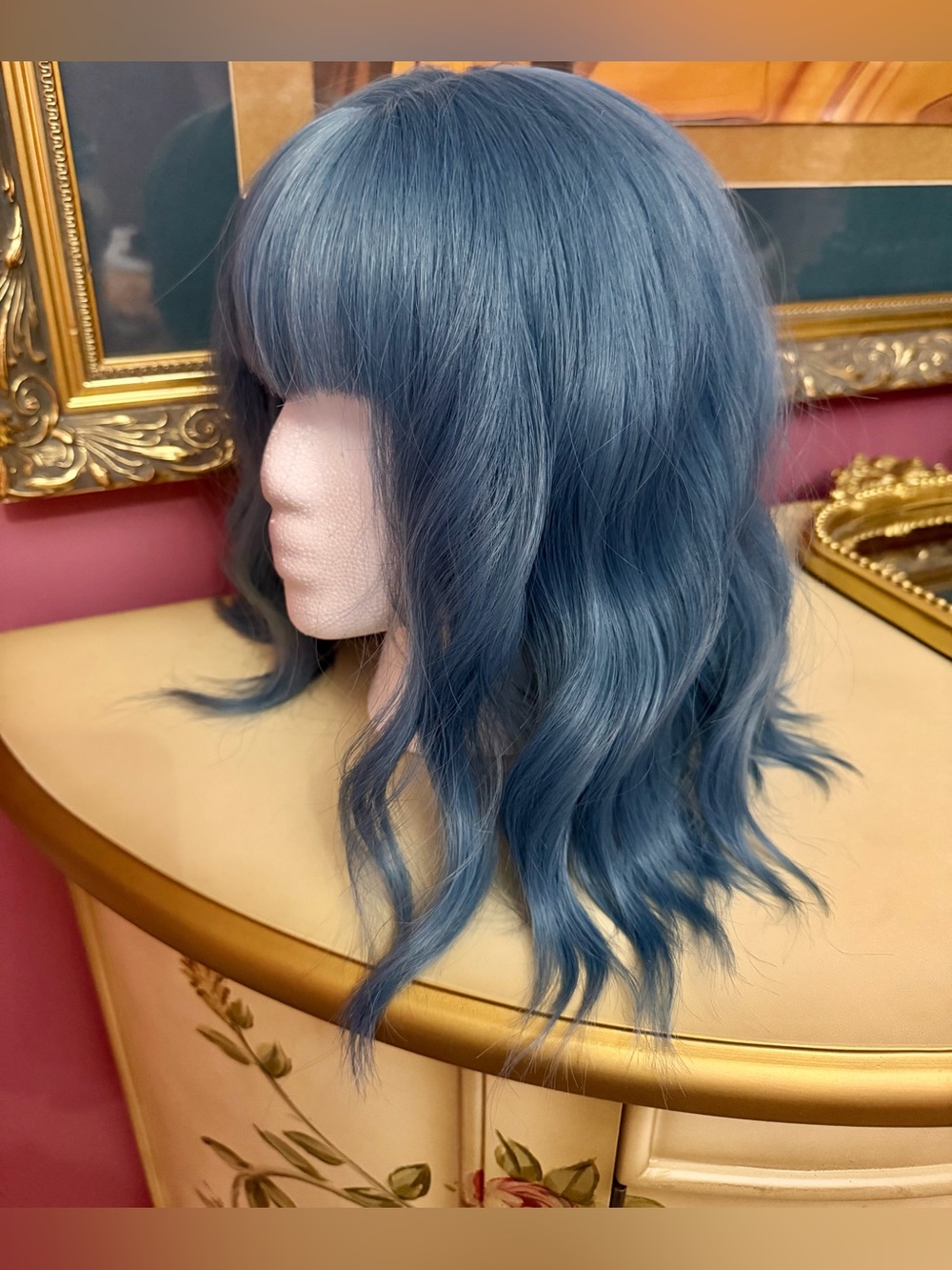 New Halloween Wig Stormy Blue Wig-Halsey Badlands Costume